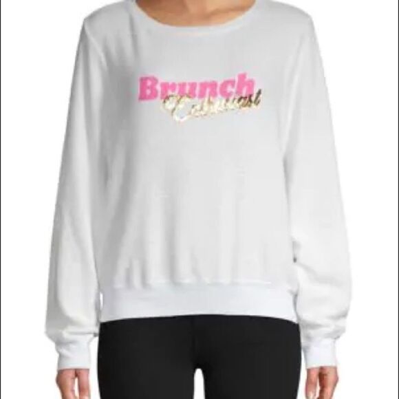 Wildfox Brunch Enthusiast Graphic Sweatshirt - Picture 1 of 3